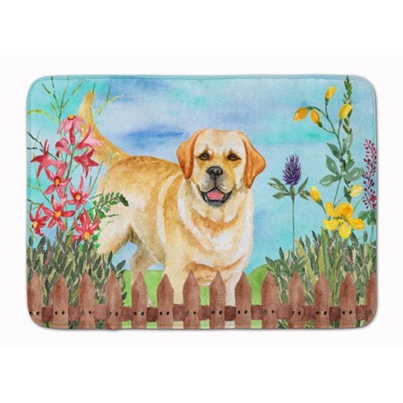 Carolines Treasures Golden Retriever Spring Machine Washable Memory Foam Mat CK1226RUG